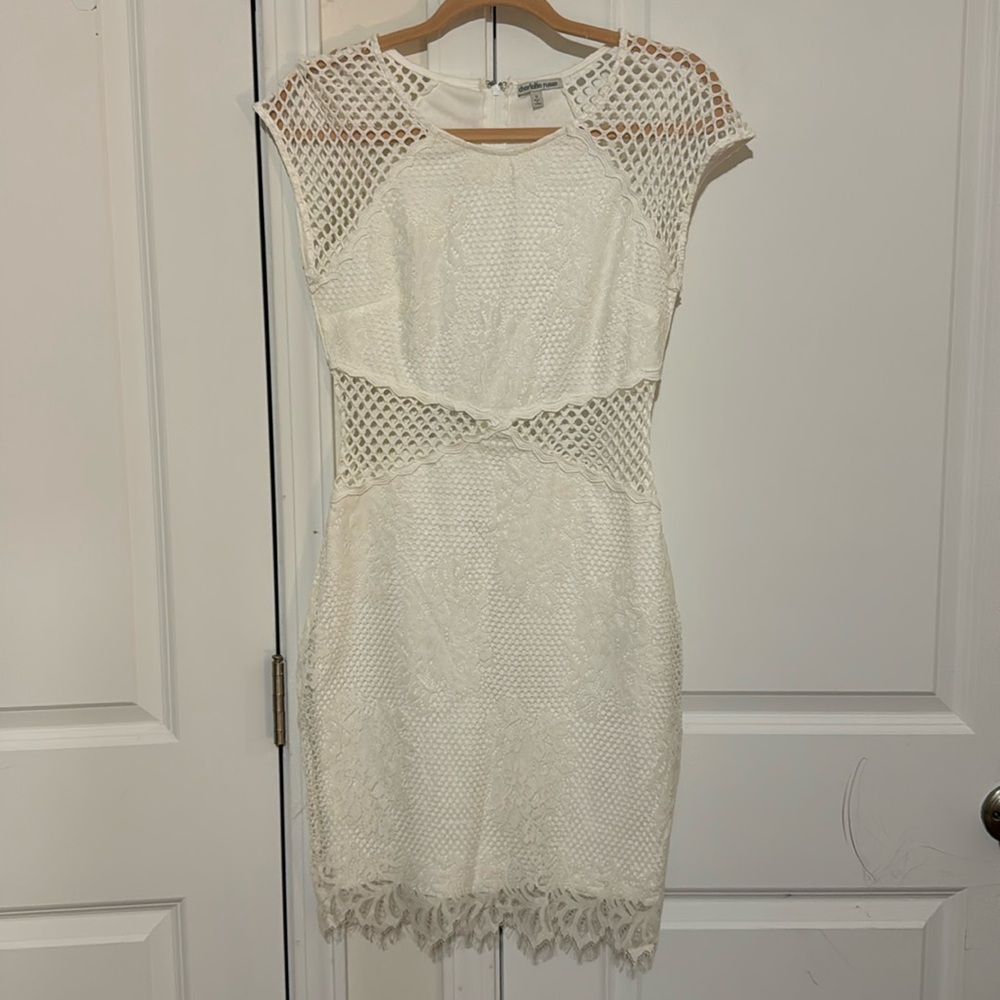 White lace dress
